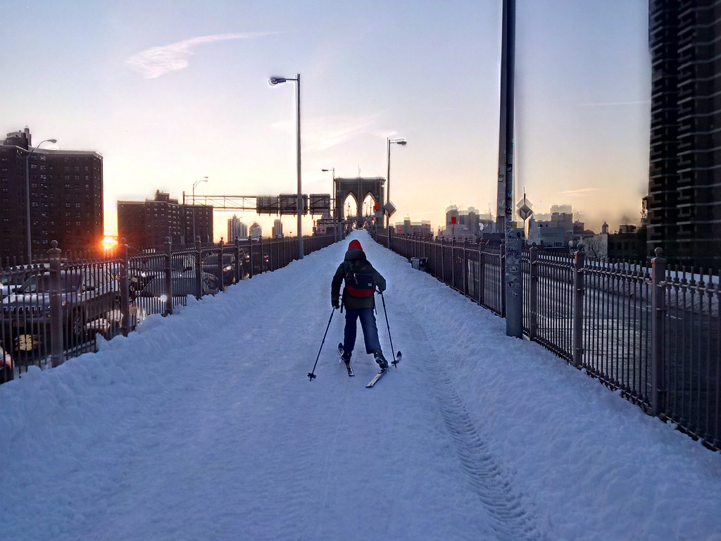 Skiing over the Brooklyn Bridge IMG_20160125_071809_hdr Flickr