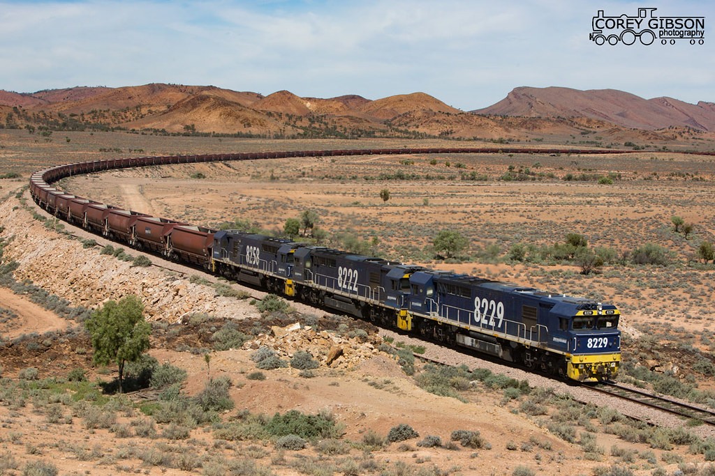 Leigh Creek Coal Train 6FP1 down Pt Augusta to Leigh Creek… Flickr