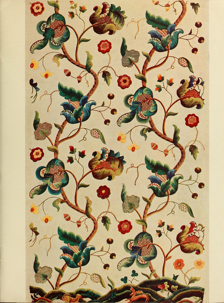 Jacobean crewel work and traditional designs Public Domain… Flickr