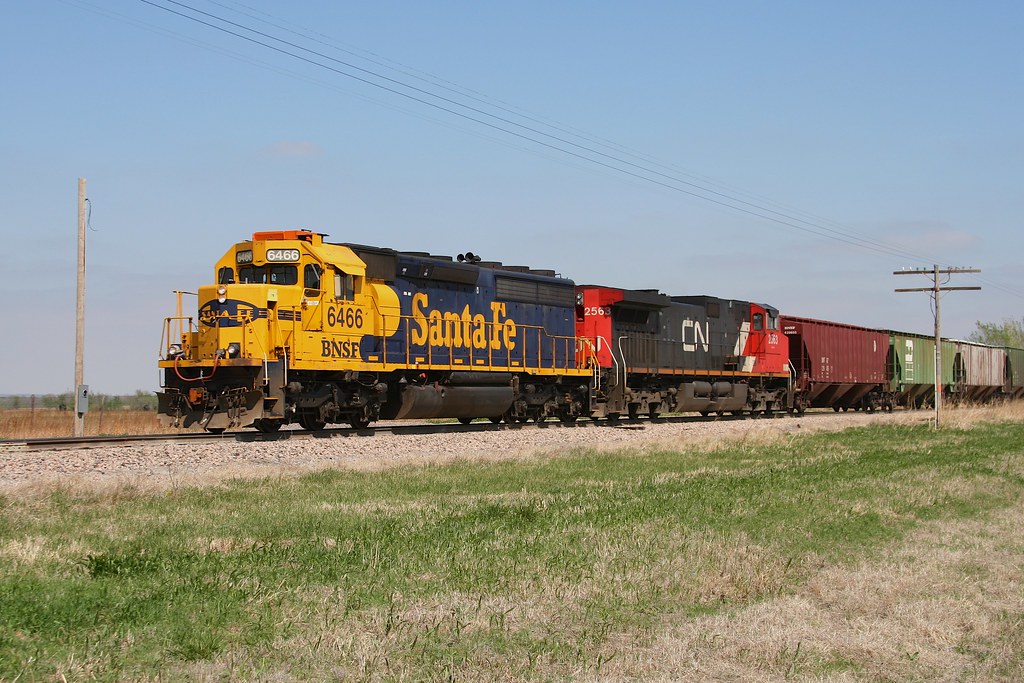 BNSF 6466 Ravia OK. Madill sub. David Hawkins KB5WK Flickr
