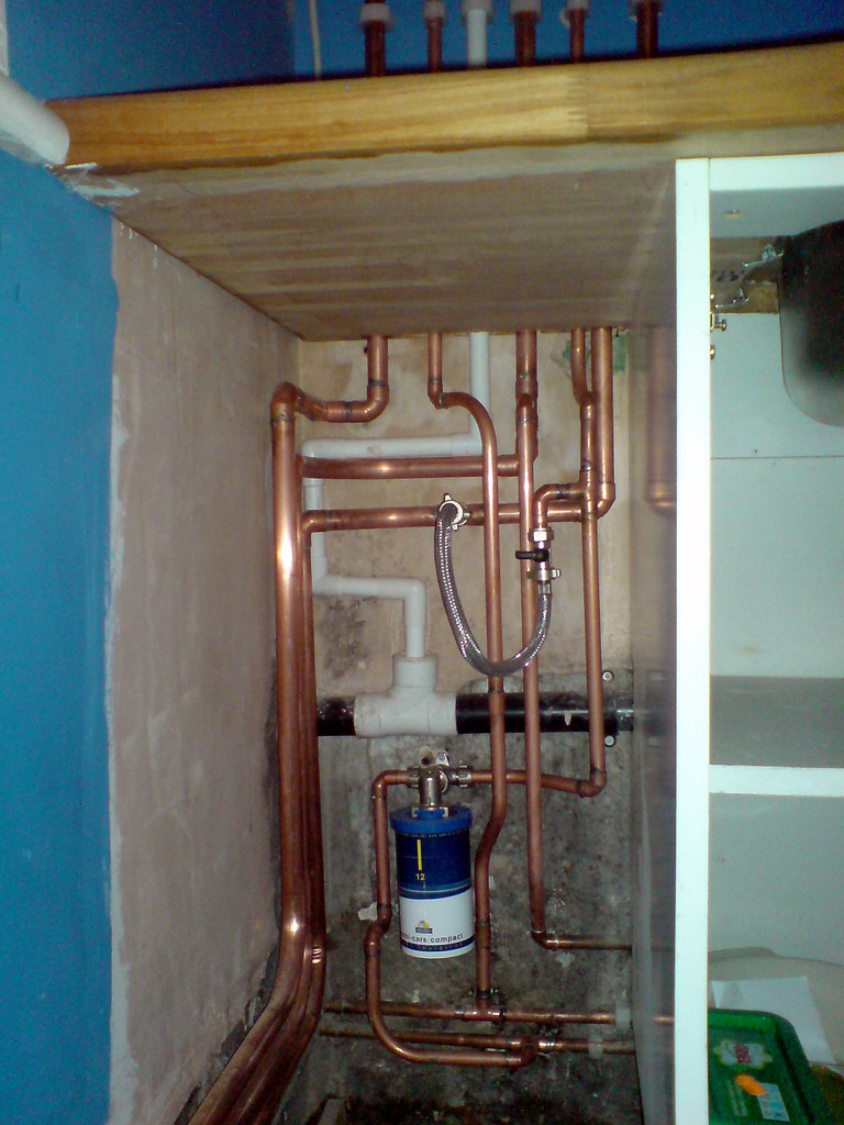 Kitchen boiler pipe work Preperation and post installation… Flickr