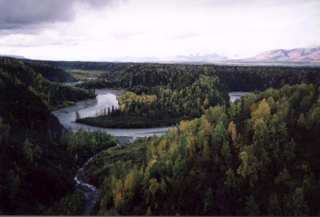 Nenana River the Nenana River from the train route. John Flickr