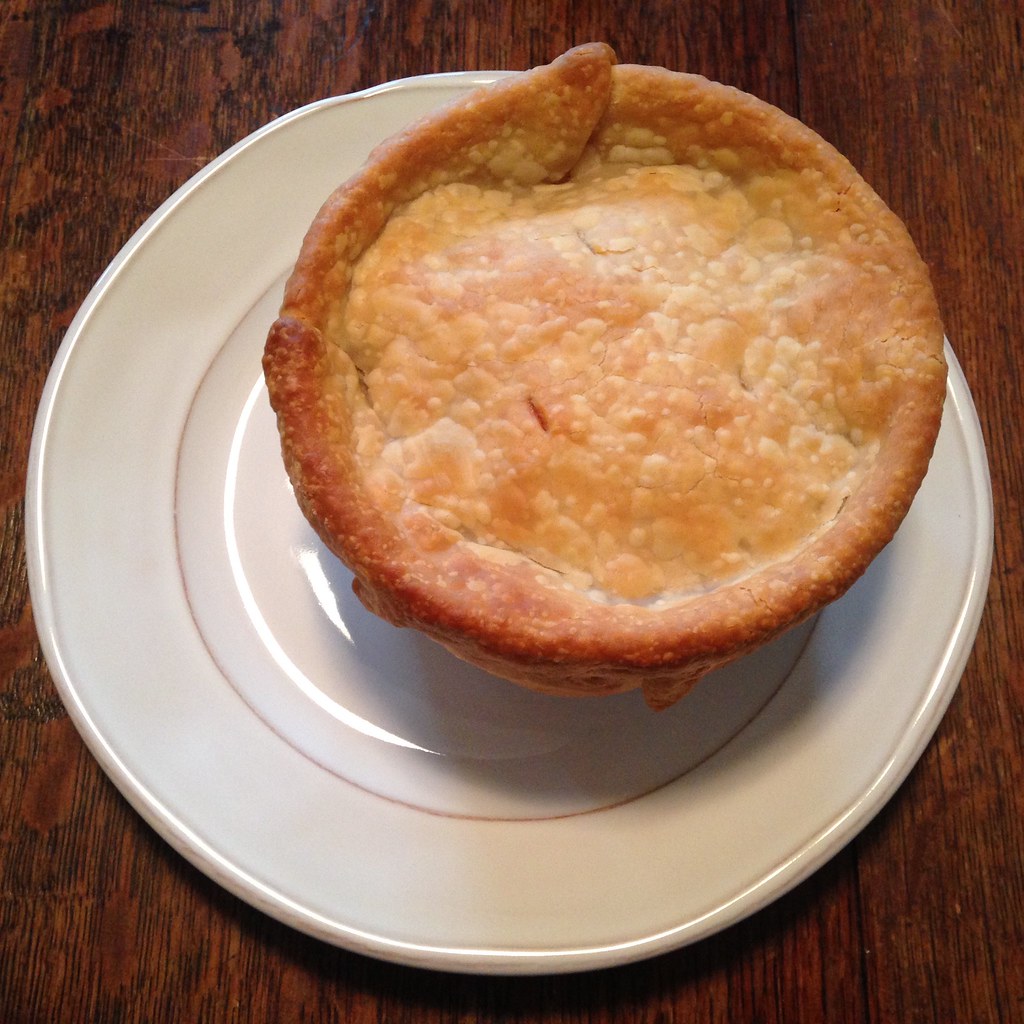 Chicken pot pies, new plates, parents Krista Kennedy Flickr