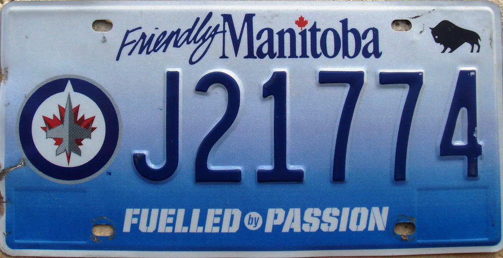 Winnipeg Jets License Plate (Manitoba) Hockey NHL a photo on Flickriver