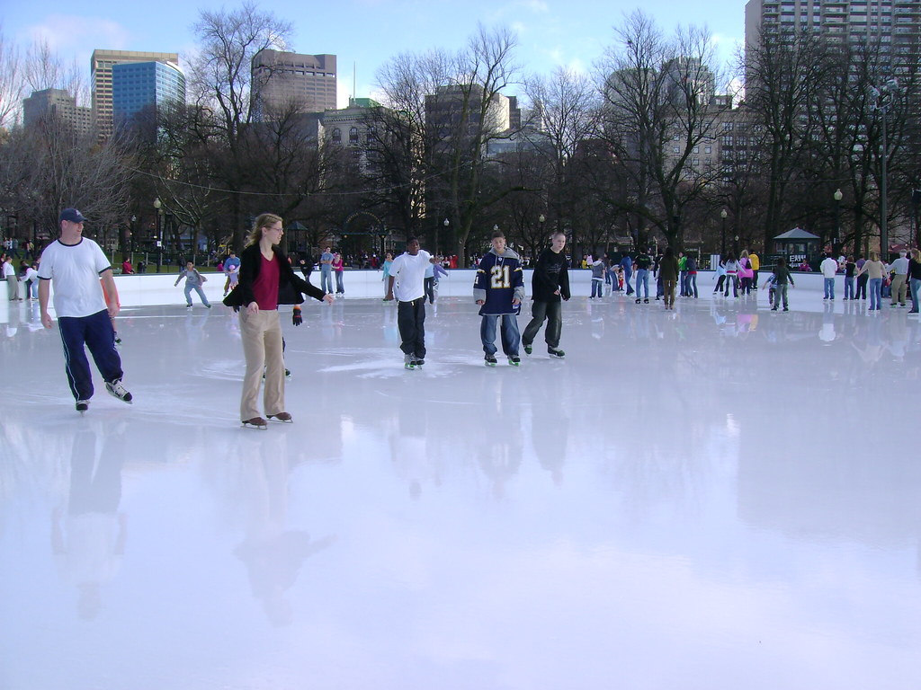 Ice Skating Fun Boston Common It was 70 degrees on satur… Flickr