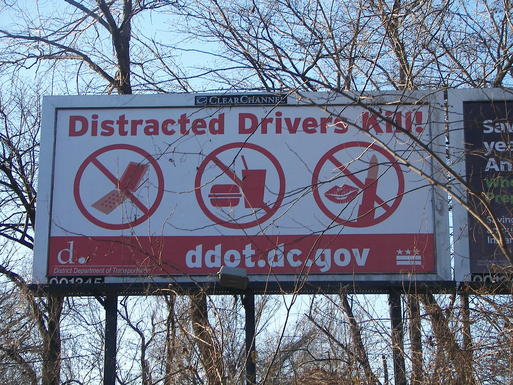 Distracted drivers kill! (DDOT billboard on Montana Avenue… Flickr