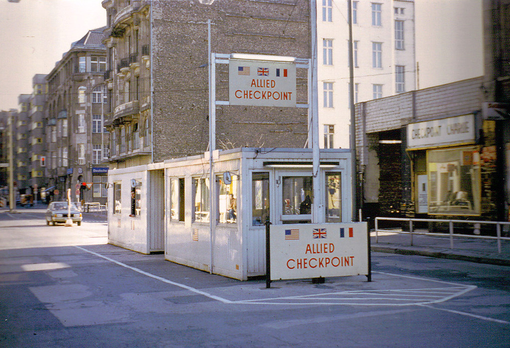 checkpoint charlie This is the real deal, circa 1980. Thes… Flickr