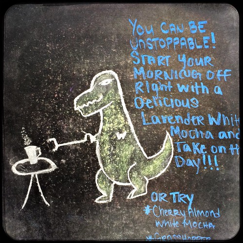 dinosaur chalk Chris Blakeley Flickr