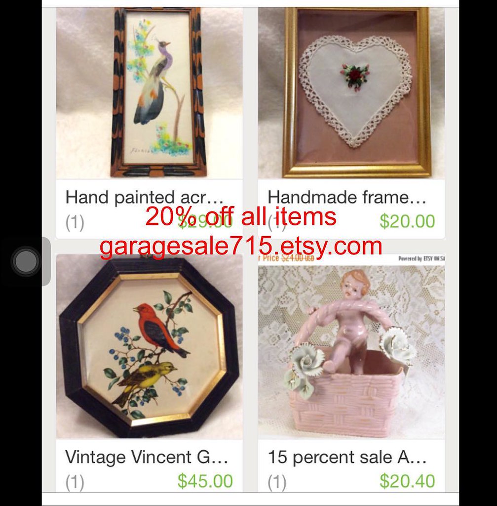 20 sale on all my vintage items g… Flickr