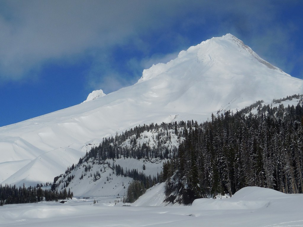 Blue Frame by Nina White River snowshoe, Mount Hood, Orego… Jim and