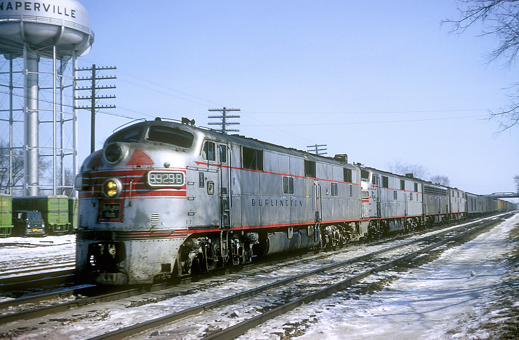 CB&Q E7 9929B Chicago Burlington & Quincy Railroad E7