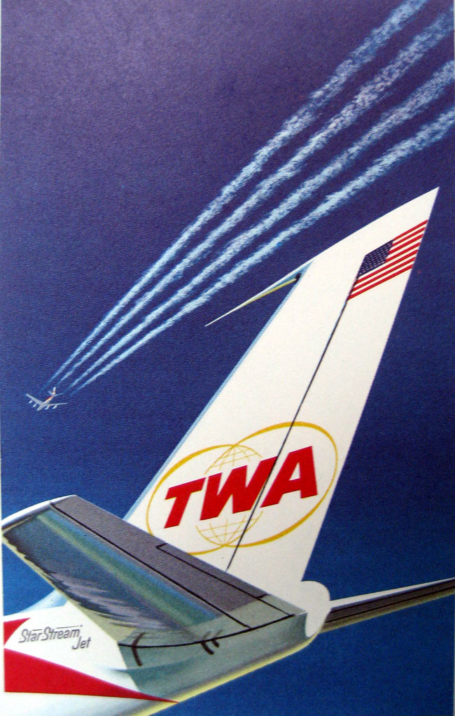 TWA SuperJets! TWA promotional graphic, circa 1962 Todd Lappin Flickr