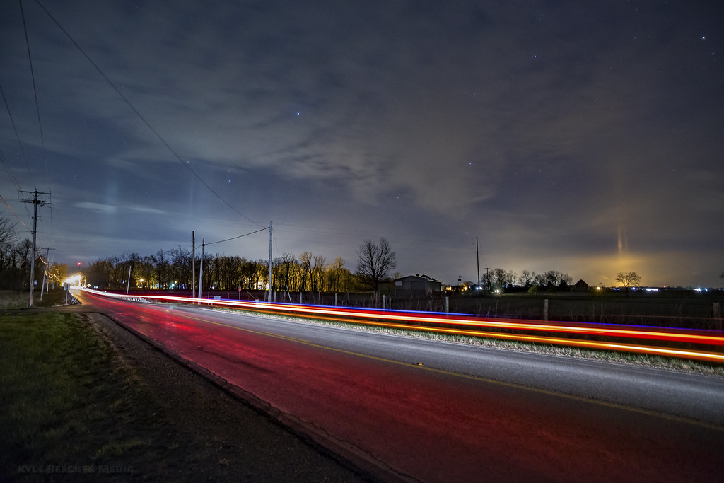 (294) Light Pillars over Springs, Ohio Kyle Beecher Flickr