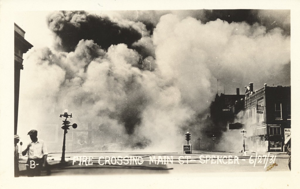 Spencer Fire June 27, 1931 Spencer, Iowa Fire Crossing… Flickr