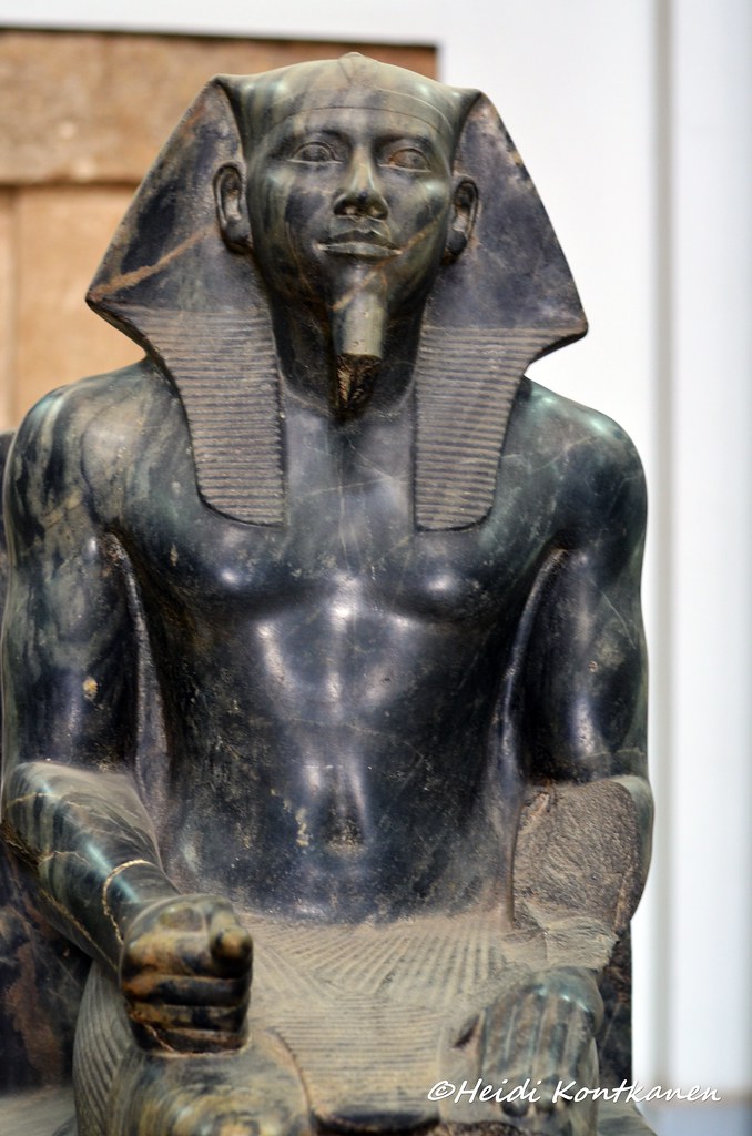 Khafre Statue of Khafre Protected by the God Horus. This