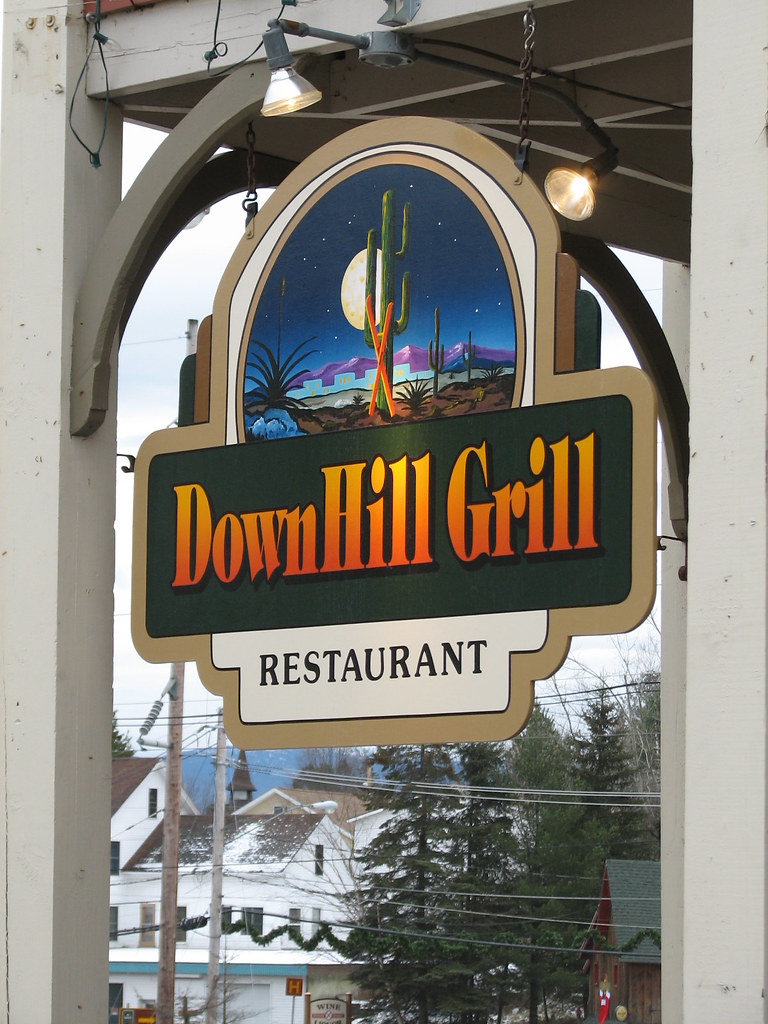 Downhill Grill Sign The Downhill Grill was featured in Rac… Flickr