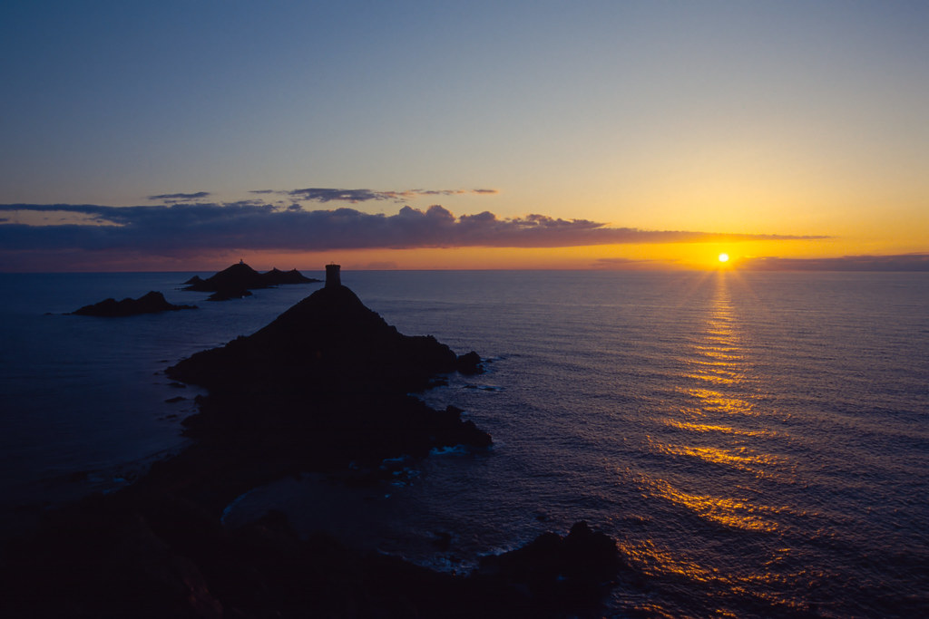 Coucher de soleil sur les Iles Sanguinaires Coucher de
