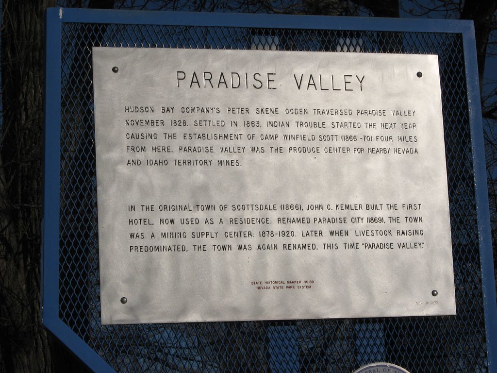 Paradise Valley, Nevada Historical Marker No. 89, Paradise… Flickr