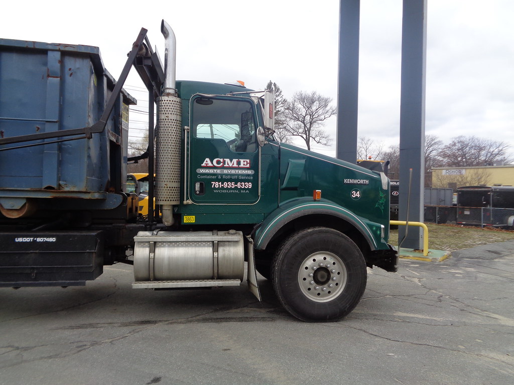 ACME Waste Systems Kenworth T800 American Rolloff wmx