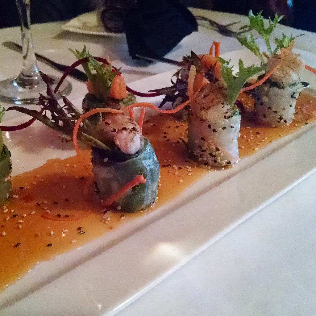 "Fresh Rolls" Mint Leaf Bistro in Saratoga. Rei A Aoyama Flickr