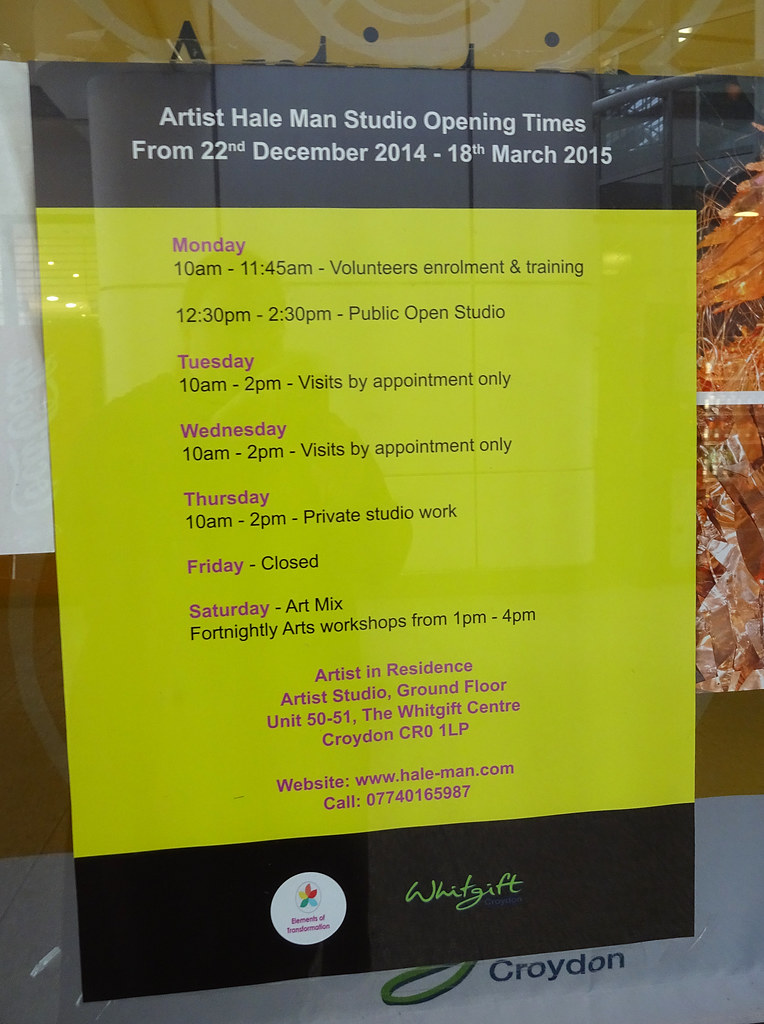 Opening hours at Elements of Transformation, Croydon, Lond… Flickr
