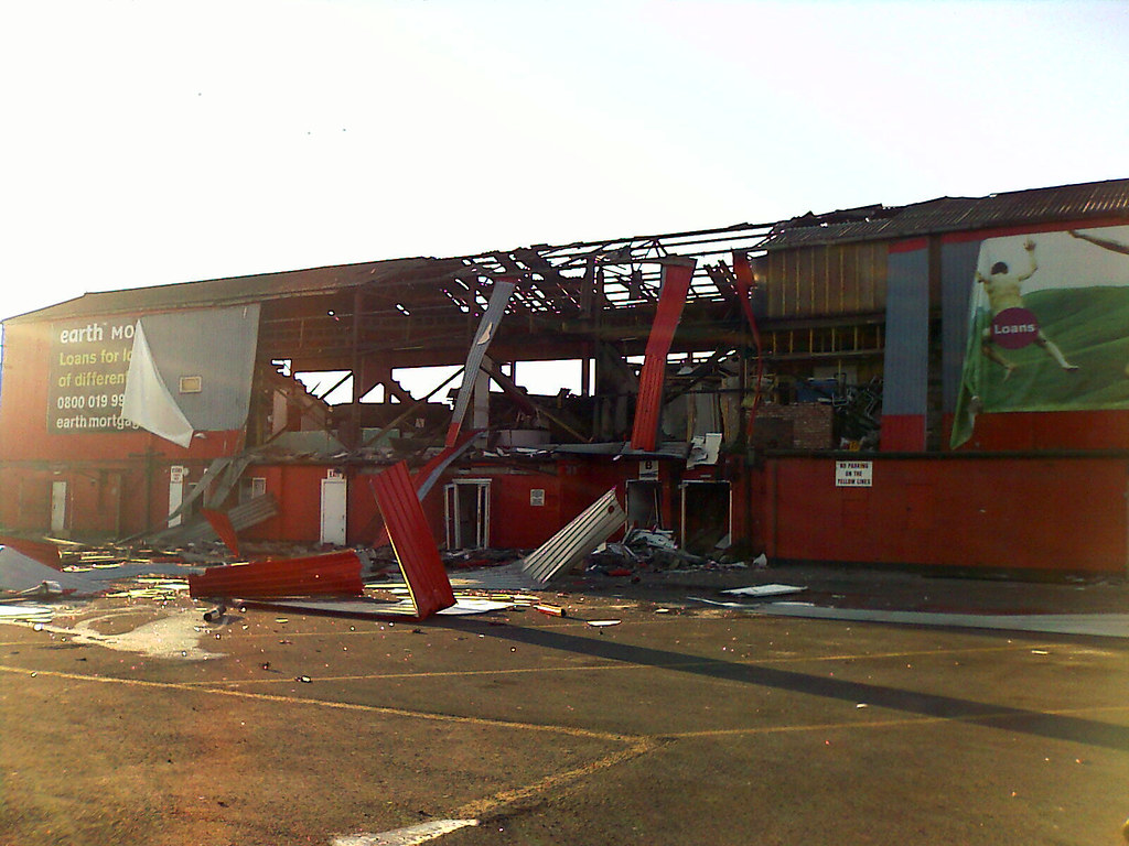 Belle Vue Taken after gas explosion at Doncaster Rovers Be… Flickr