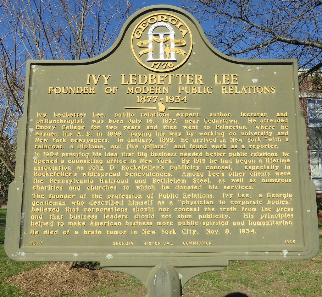Ivy Ledbetter Lee Marker (Cedartown, Located on t… Flickr