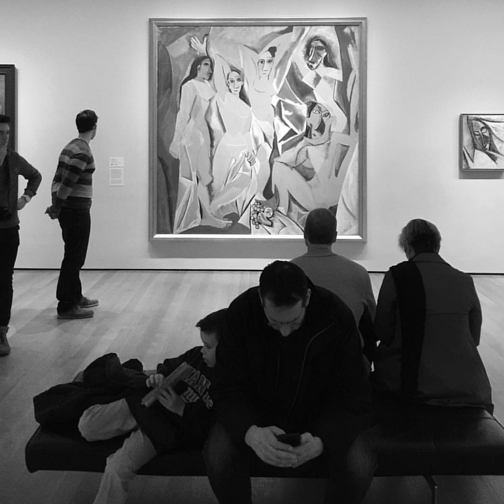 Some people just get tired of too much art. moma nyc Flickr