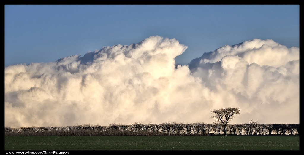 Cotton wool clouds over Norfolk Couldn't resist a photo or… Flickr