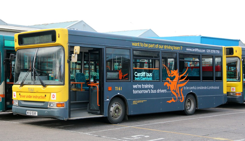 Cardiff Bus trainer T161 W161 EAX at Sloper Rd depot. Flickr