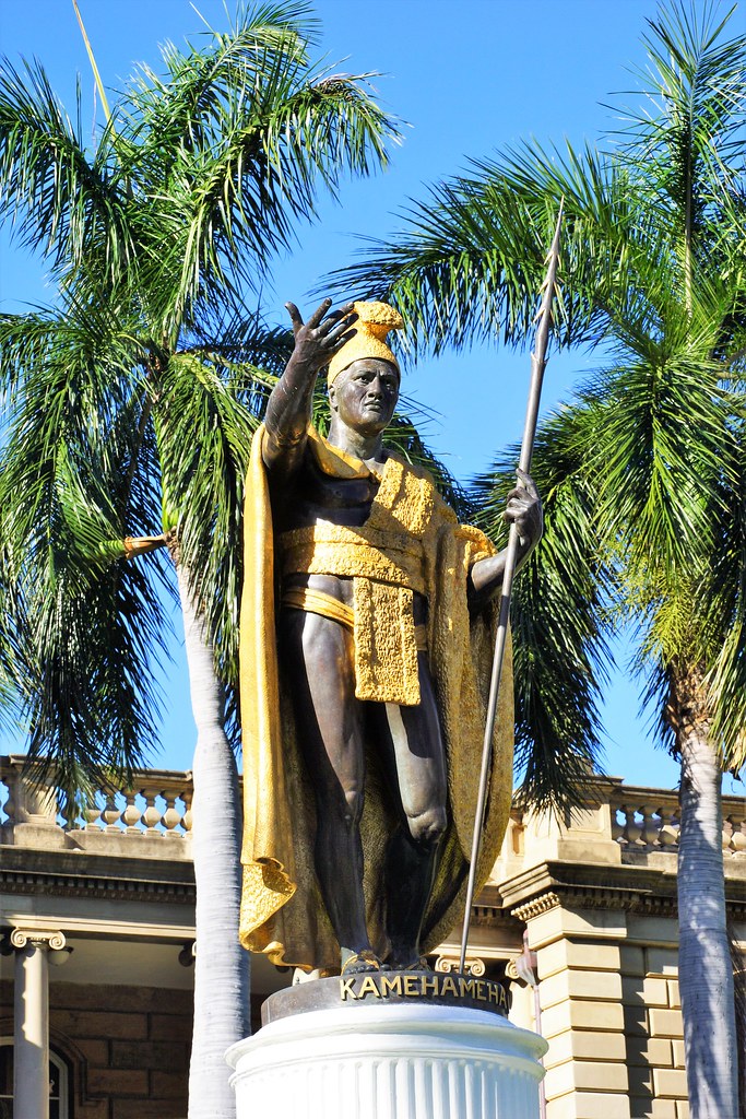 King Kamehameha Statue A estátua em honra ao monarca Kameh… Flickr