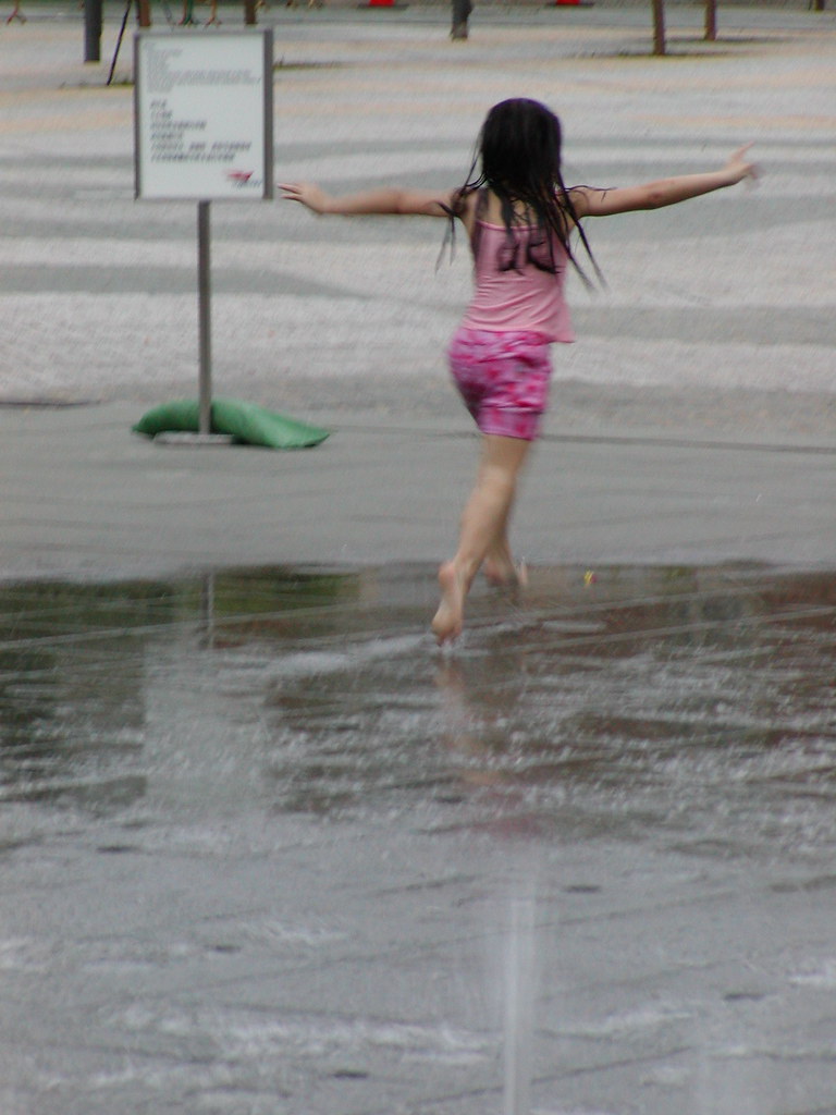 Dancing Little Girl This little girl was playing, running,… Flickr
