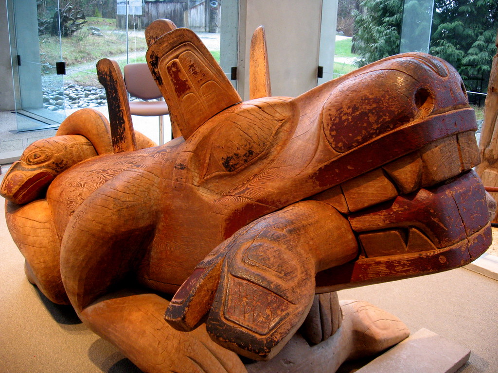 Big Teeth Native wood carving in the Museum of Anthropolog… Flickr