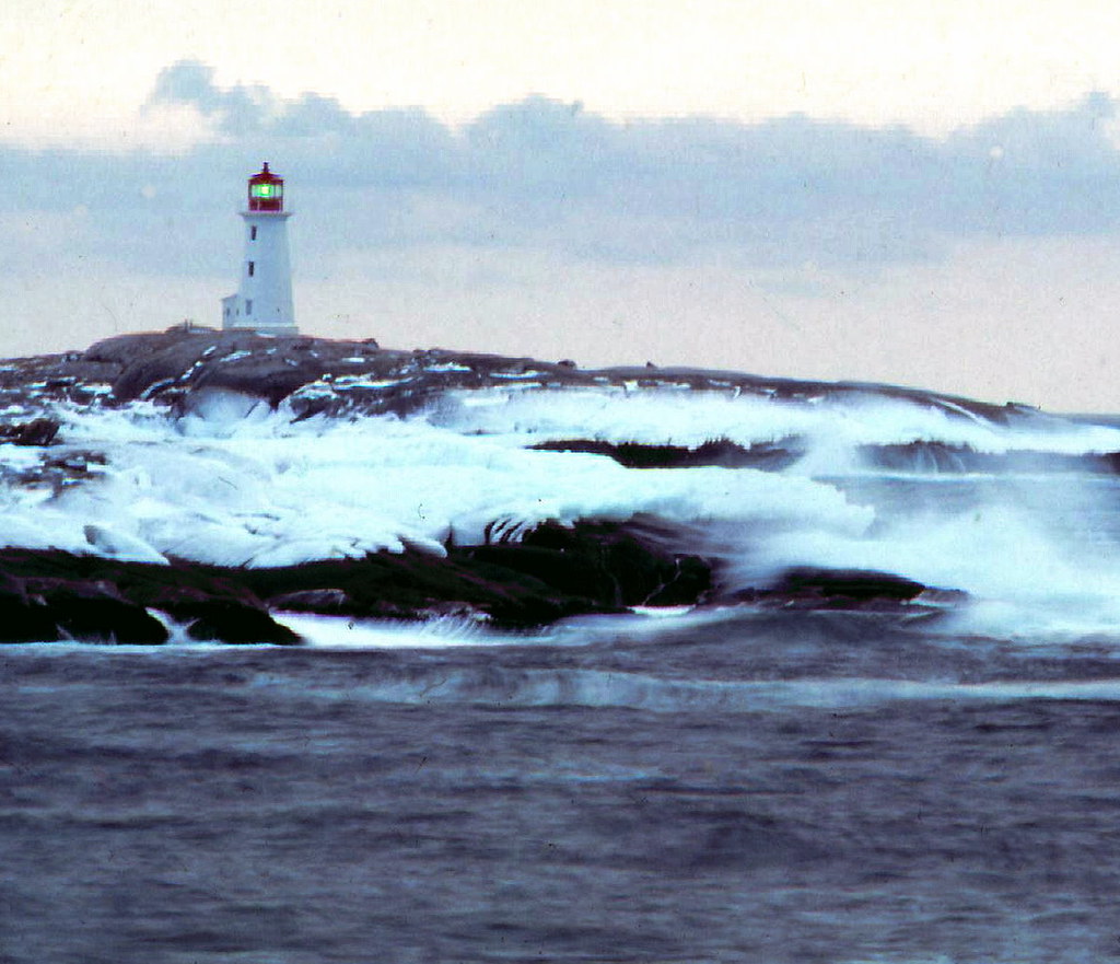 Peggy's Winter Peggy's Cove Lighthouse during a winter sto