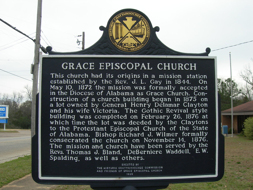 Grace Episcopal Church Historic Marker Clayton, Alabama Jimmy