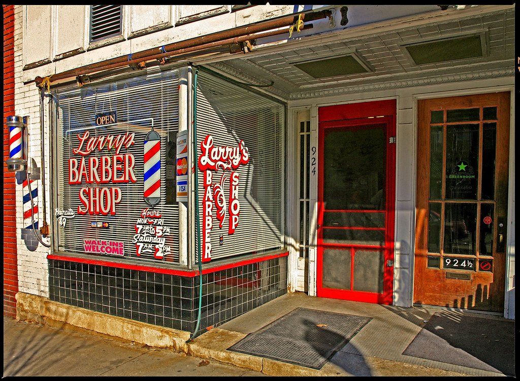 Larry's Old Fashioned Barber Shop in Lawrence, Kansas Bob