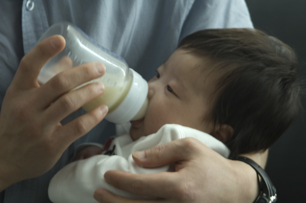 pumped breast milk in a bottle Jen and I had gotten Karen … Flickr