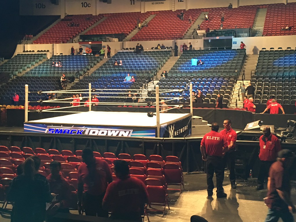 WWE Smackdown 01 View of the ring from my seat in the lowe… William