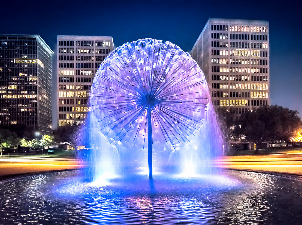 Almost There Houston Texas The dandelion fountain, aka t… Flickr