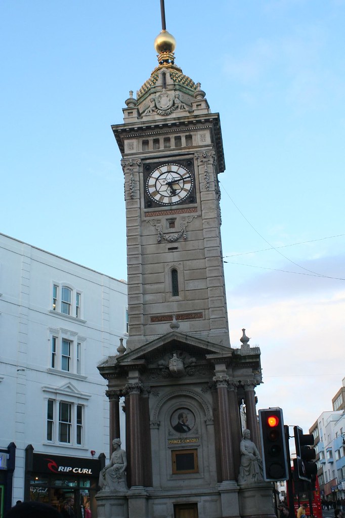 a clock tower near the city centre LutherAnn Flickr