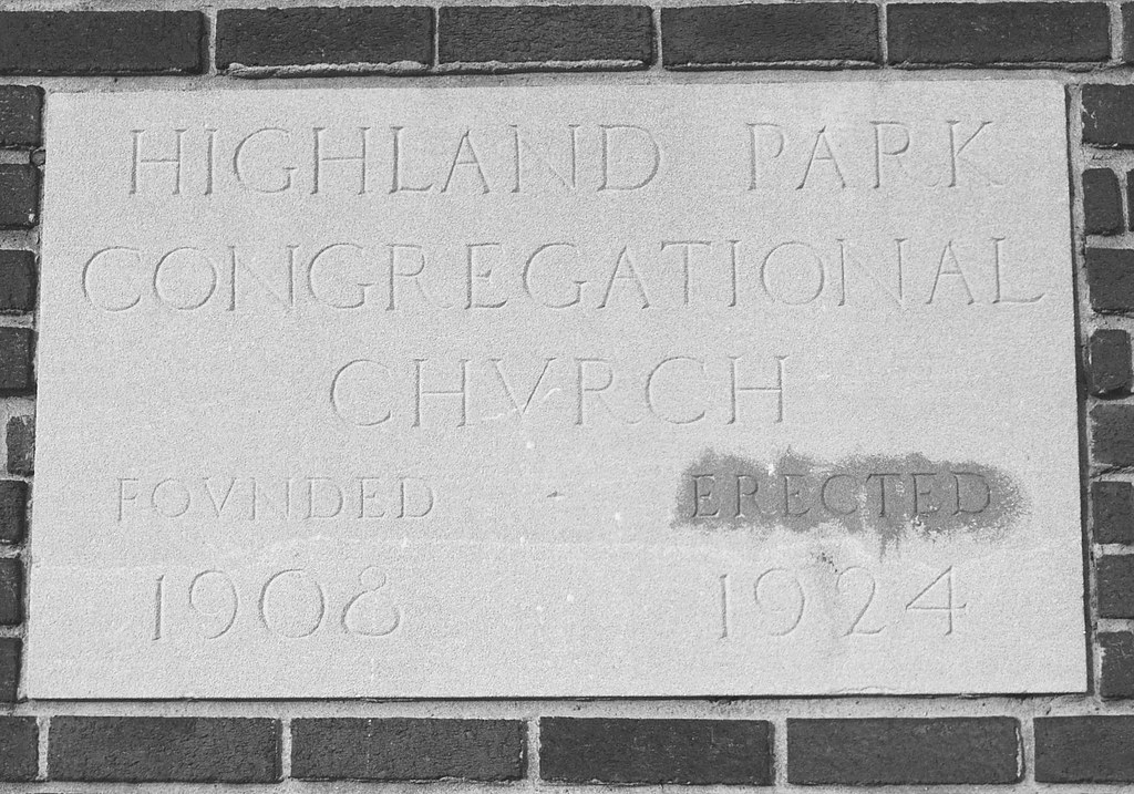 Detail Cornerstone, Highland Park Congregational Church… Flickr