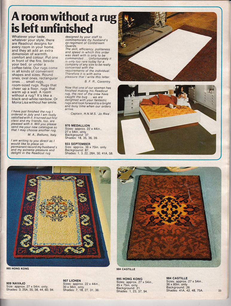 Readicut Book of Rugs Vol 45 (1975) Sarah Flickr