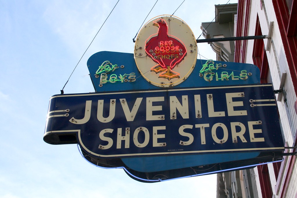 red goose shoe store neon by day www.fortwortharchitecture… Flickr