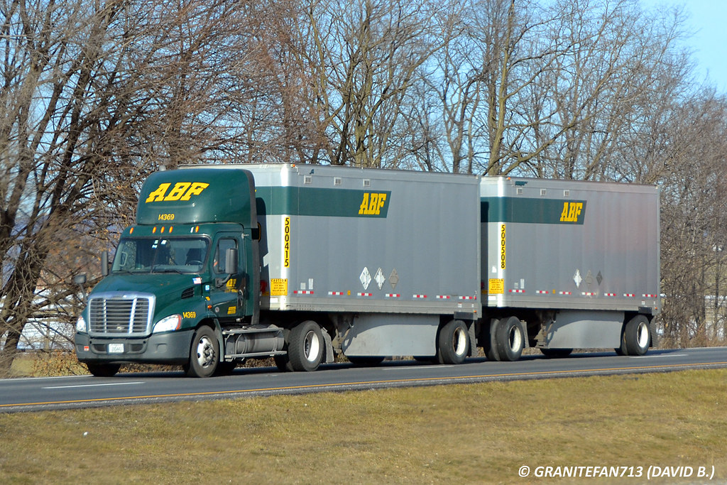 ABF Freight Freightliner Cascadia with Doubles a photo on Flickriver