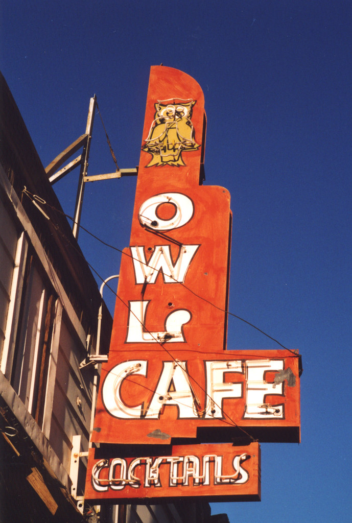 Owl Cafe Neon, El Centro, CA Tadson Bussey Flickr