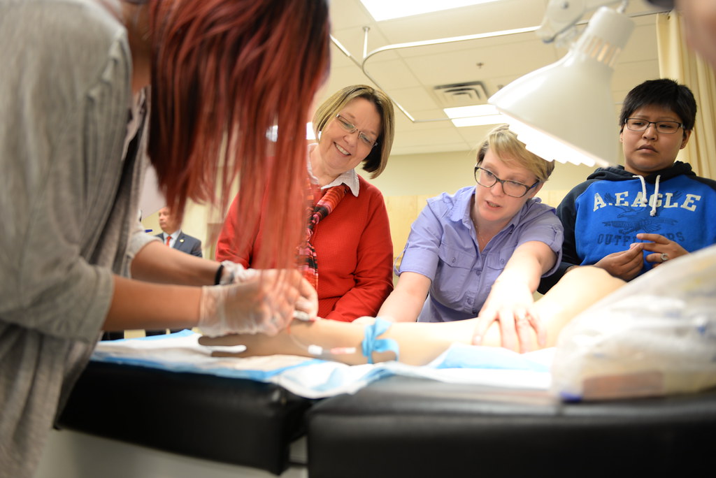 UNBC nursing students demonstrate their skills