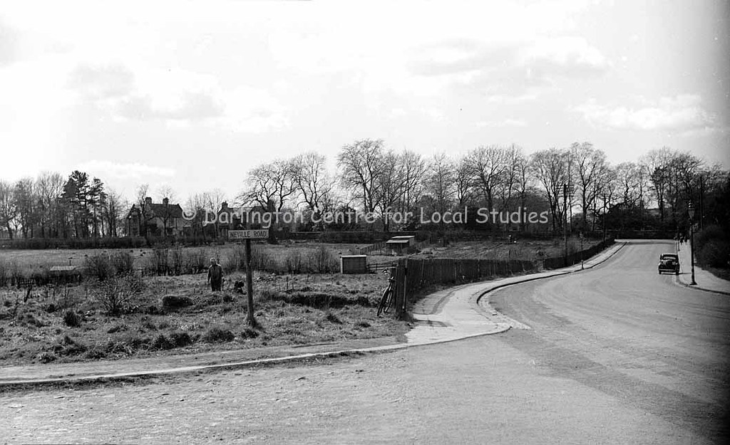 Corner of Abbey Road & Neville Road, Darlington, 1950s Flickr
