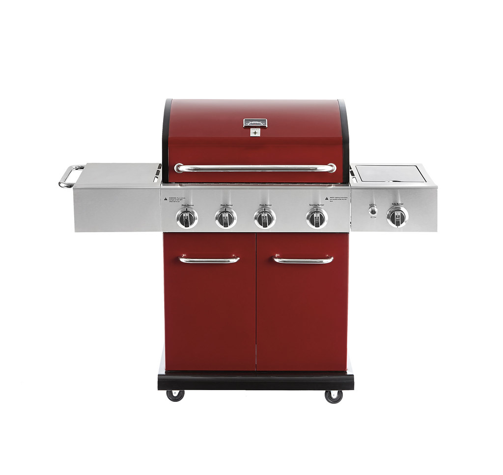 Tera Gear 3+1+1 "BALDWIN" BBQ Burner with doors, red 44… Flickr