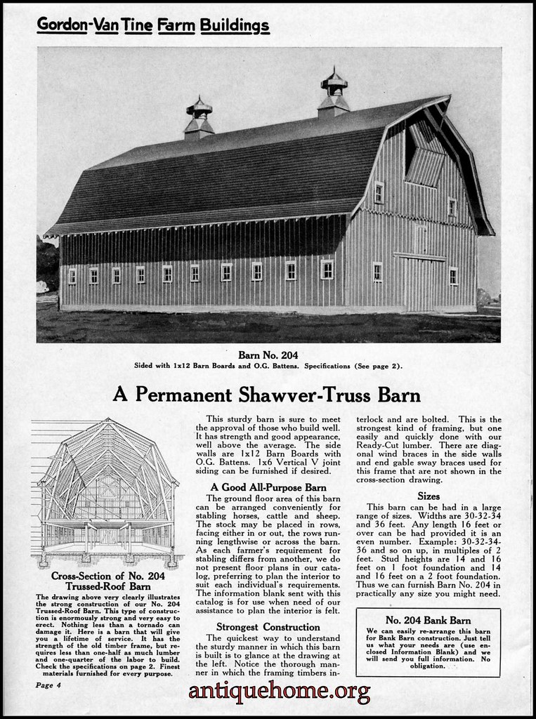 Gordon Van Tine Farm Buildings Buy your Precut barn, ho… Flickr