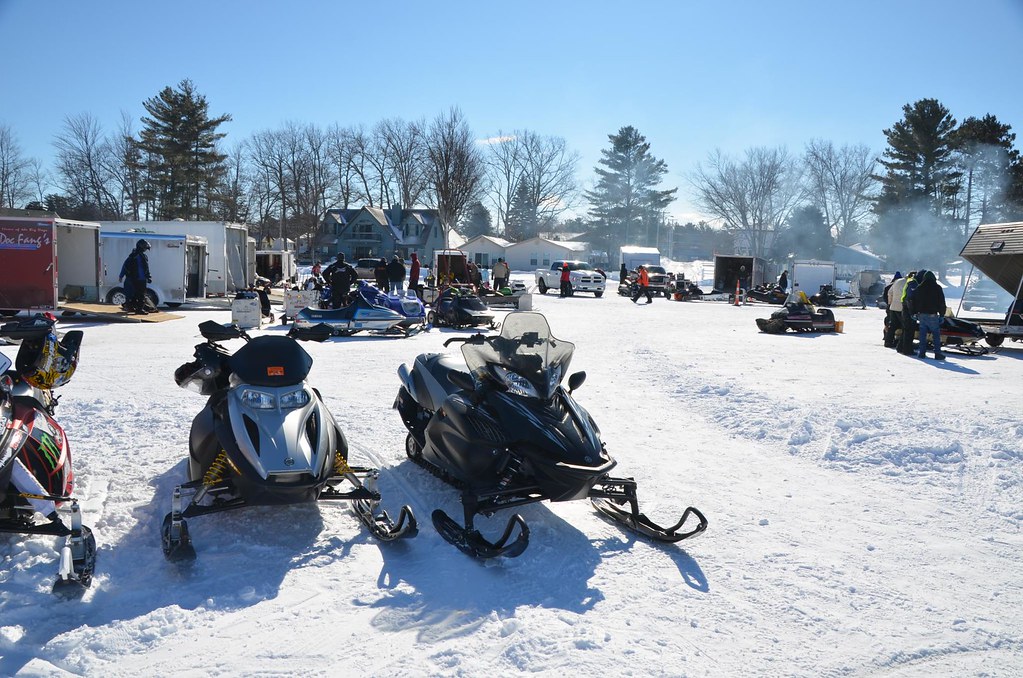 Snowmobile racing and show on Houghton Lake, Michigan Flickr